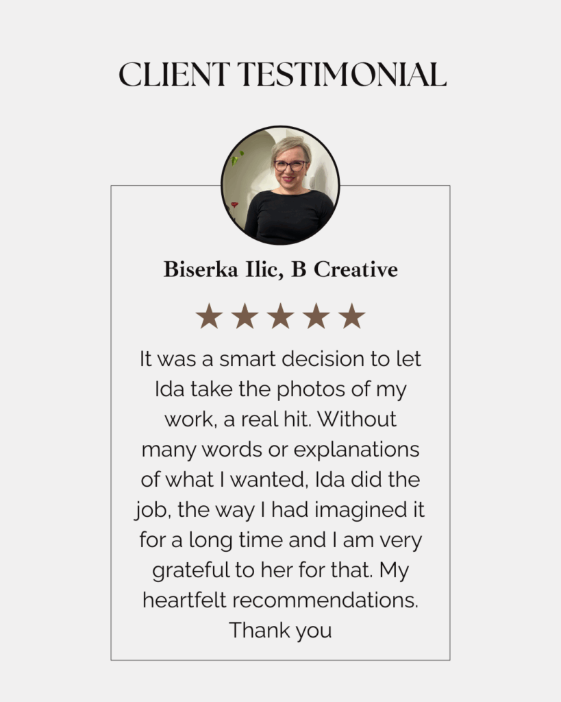 web design photography and branding client testimonial